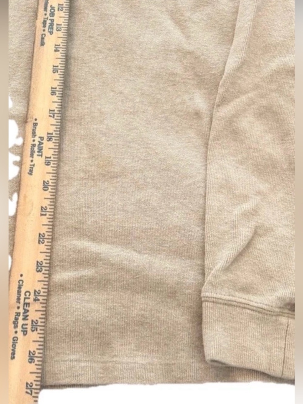 Ralph Lauren Men's Cream Half-Zip Pullover Sweater size large - Picture 4 of 6